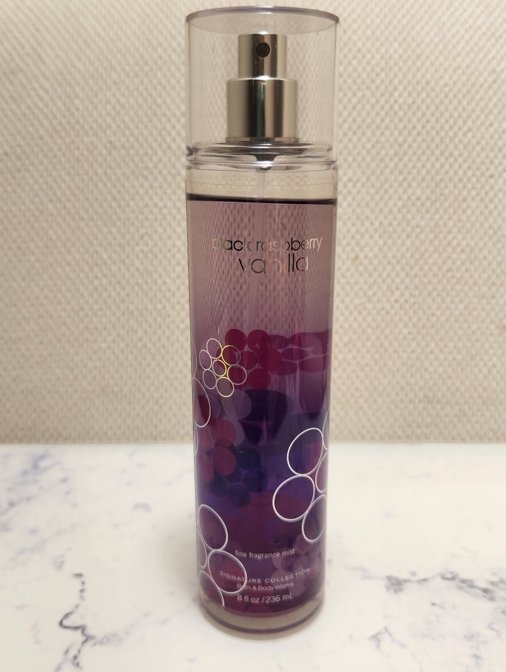 Bath & Body Works BLACK RASPBERRY VANILLA Fine Fragrance Mist Spray 8 oz Retired - Picture 2 of 6